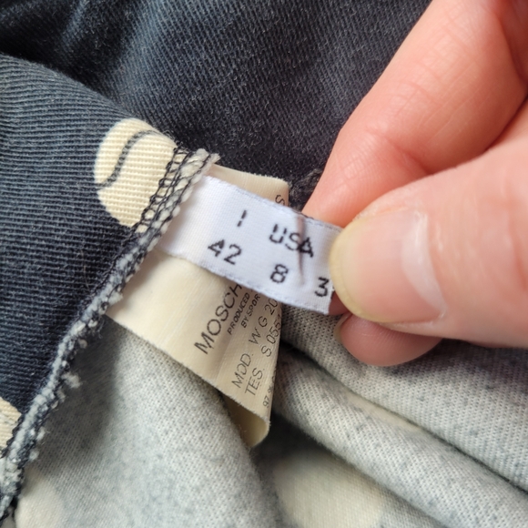 Moschino Jeans Baseball Print Skirt, VGUC, Size 8 - Picture 7 of 9